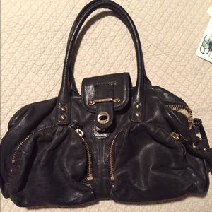 Botkier Bianca black leather satchel